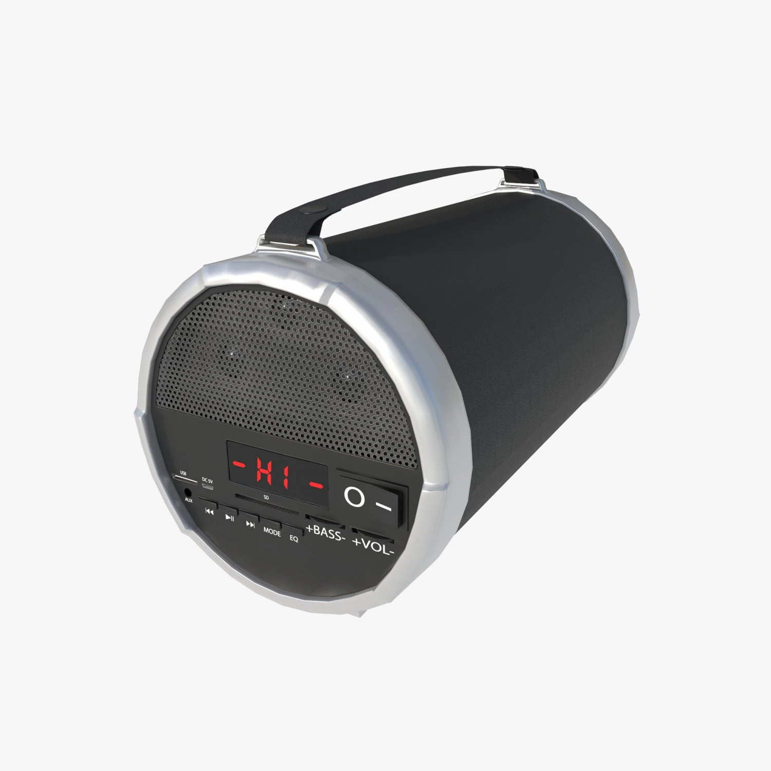 Boombox 3D Model .c4d .max .obj .3ds .fbx .stl .blend 