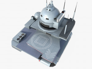 Futuristic spaceport 3Dモデル