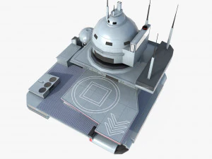 Futuristic spaceport 3D Model