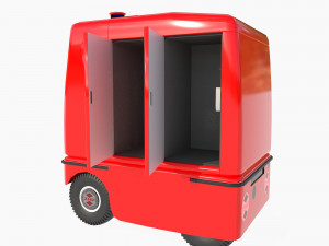 Japanese delivery robot Deliro 3Dモデル