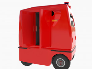 Japanese delivery robot Deliro 3Dモデル
