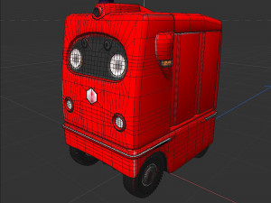 Japanese delivery robot Deliro 3Dモデル