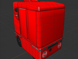 Japanese delivery robot Deliro 3Dモデル