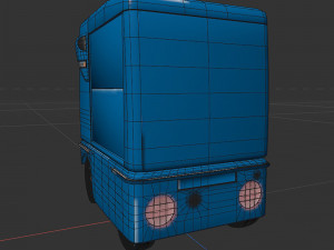 Japanese delivery robot Deliro with downward opening doors 3D Model