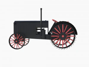 Restored tractor from the 30s 3D Model