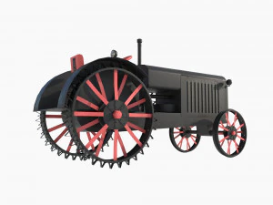 Restored tractor from the 30s 3D Model