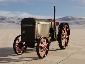Restored tractor from the 30s Modèle 3D
