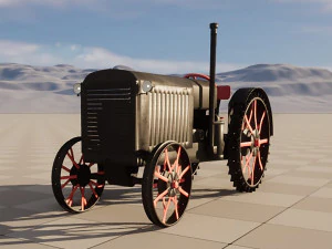 Restored tractor from the 30s 3D Model