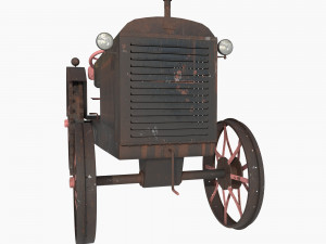Old rusty tractor Modèle 3D
