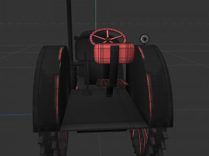 Old rusty tractor Modèle 3D