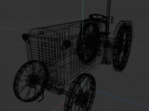 Old rusty tractor Modèle 3D