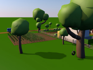 Farm asset collection Low-poly 3D Модель
