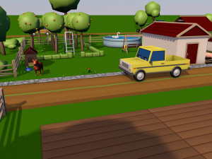 Farm asset collection Low-poly 3D Модель