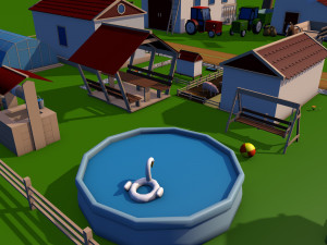 Farm asset collection Low-poly 3D Модель