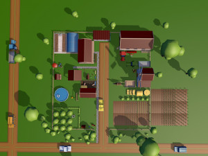Farm asset collection Low-poly 3D Модель