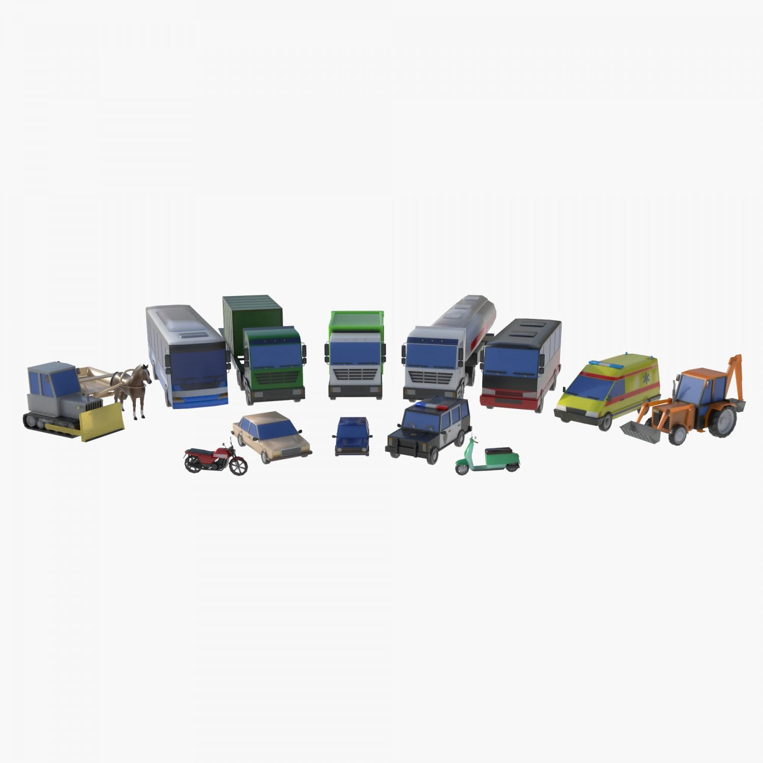 Mega collection auto low poly 3D Model .c4d .max .obj .3ds .fbx .stl .blend 