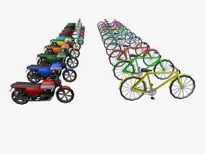 Mega collection auto low poly 3D Model