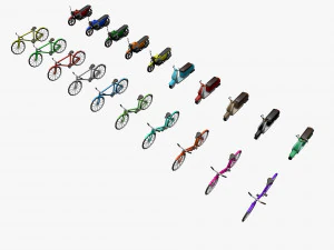 Mega collection auto low poly 3D Model