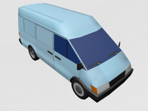 Set of light-duty cars 3D 모델