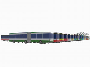 Bus set 3D Model