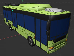Bus set 3D Model