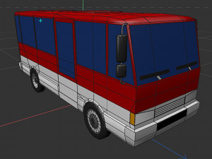 Bus set 3D Model