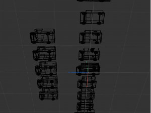 Set of special equipment vans Model 3D