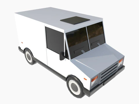 Set of special equipment vans 3D Model
