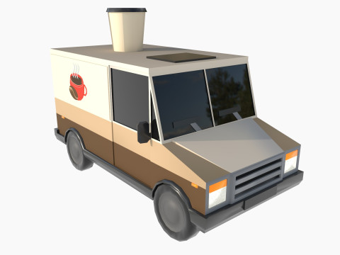 Set of special equipment vans Model 3D