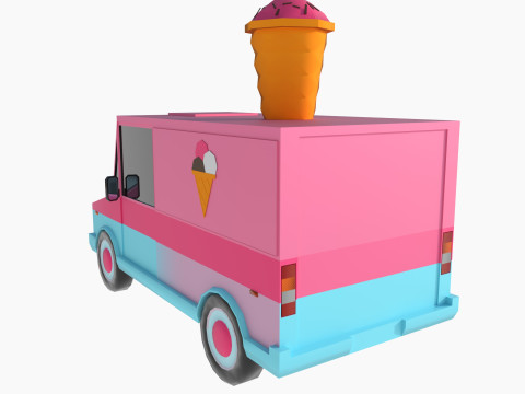 Set of special equipment vans Model 3D