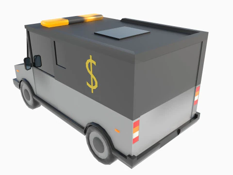 Set of special equipment vans 3D Model