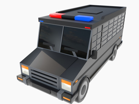 Set of special equipment vans Model 3D
