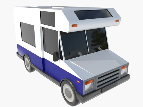 Set of special equipment vans 3D Model