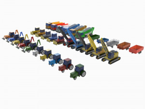Heavy equipment package 3D 模型