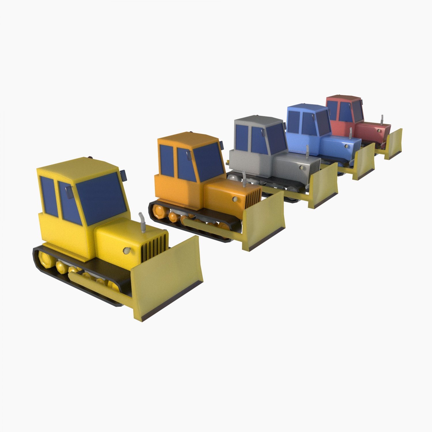 Heavy equipment package 3D Модель in Машины 3DExport