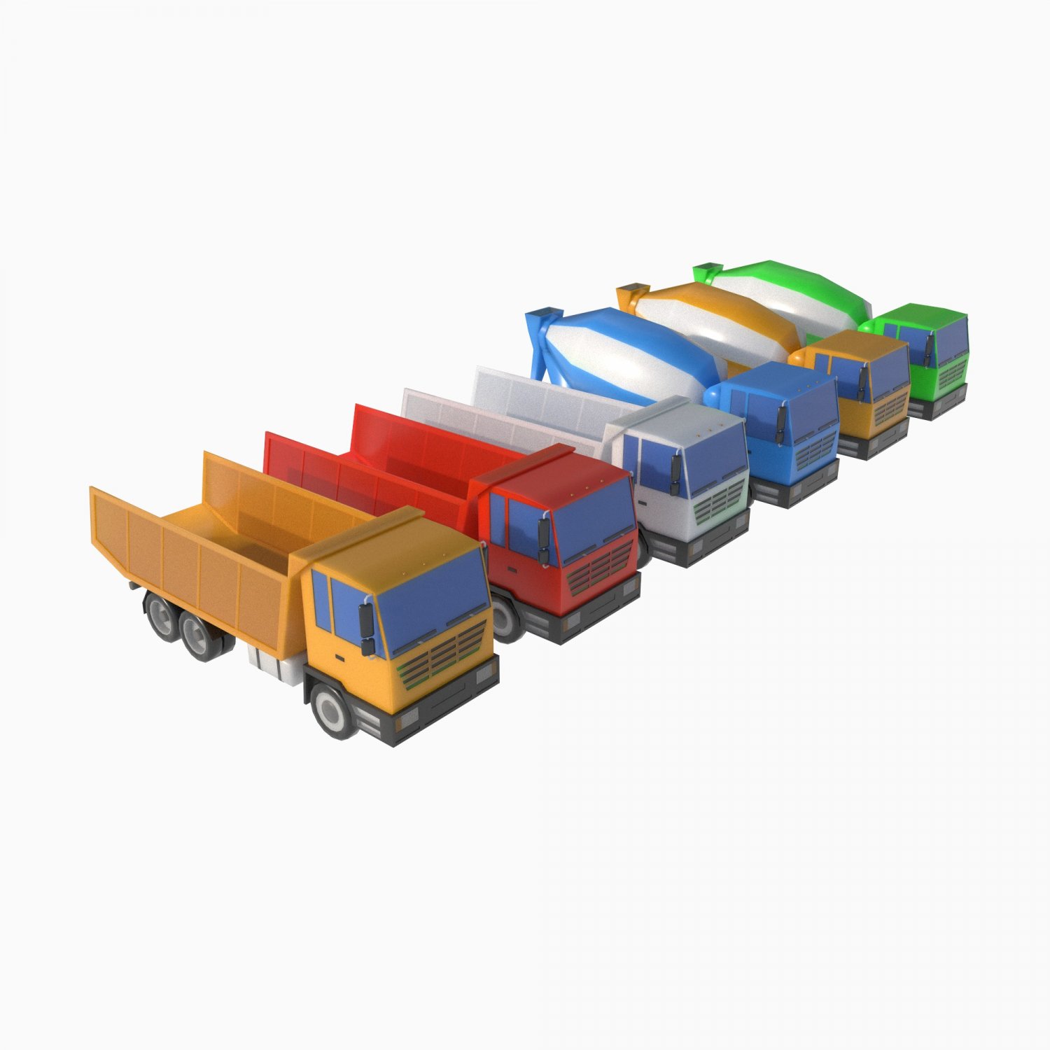 Heavy equipment package 3D Модель in Машины 3DExport