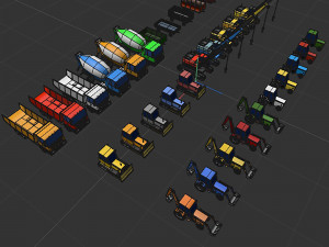 Heavy equipment package 3D 模型