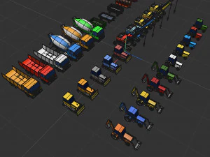 Heavy equipment package 3D Model
