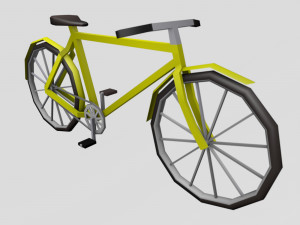 Set of motorcycles and bicycles 3D मॉडल