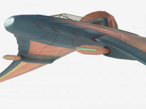 Planador Guauld Modelo 3D