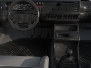 VW Volkswagen golf 2 police in Germany Modèle 3D