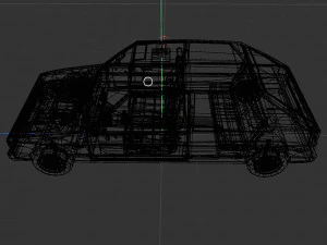 VW Volkswagen golf 2 police in Germany 3D Model