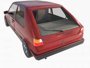 VW Volkswagen golf 2 GTI 3D Model