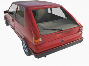 VW Volkswagen golf 2 GTI 3D Model