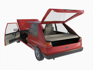 VW Volkswagen golf 2 GTI Model 3D