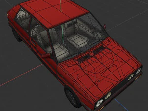 VW Volkswagen golf 2 GTI 3D Model