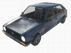 VW Volkswagen golf 2 3D मॉडल