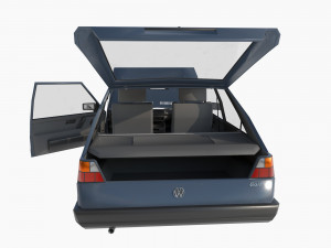 VW Volkswagen golf 2 3D मॉडल