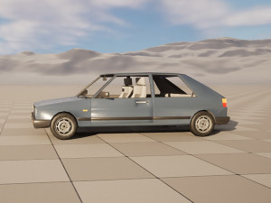 VW Volkswagen golf 2 3D मॉडल