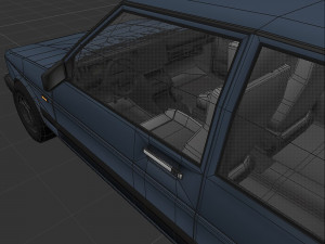 VW Volkswagen golf 2 3D मॉडल